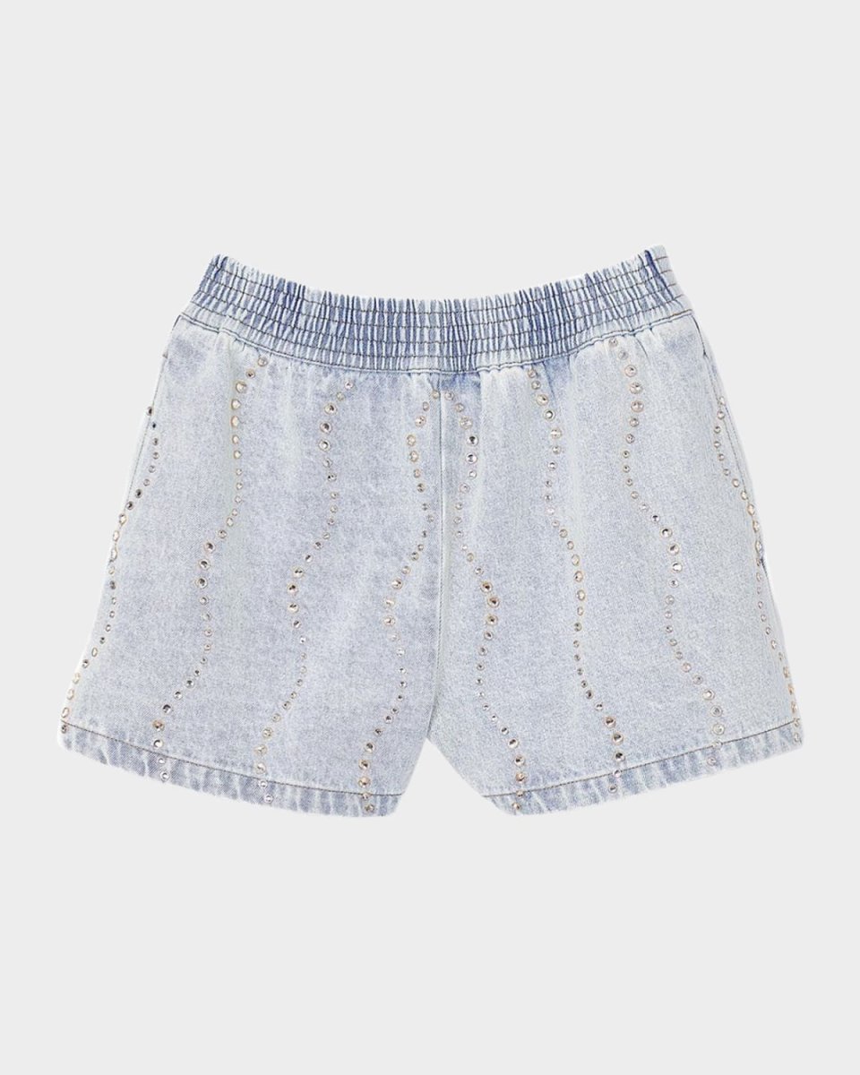 Way Embellished Denim Shorts